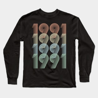 Vintage 1991 29th Birthday Gift Men Women Long Sleeve T-Shirt